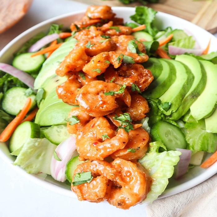 Bang bang prawn salad recipe