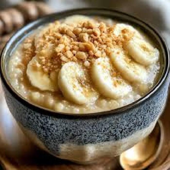 Authentic Laos Tapioca Pudding with Bananas recipe