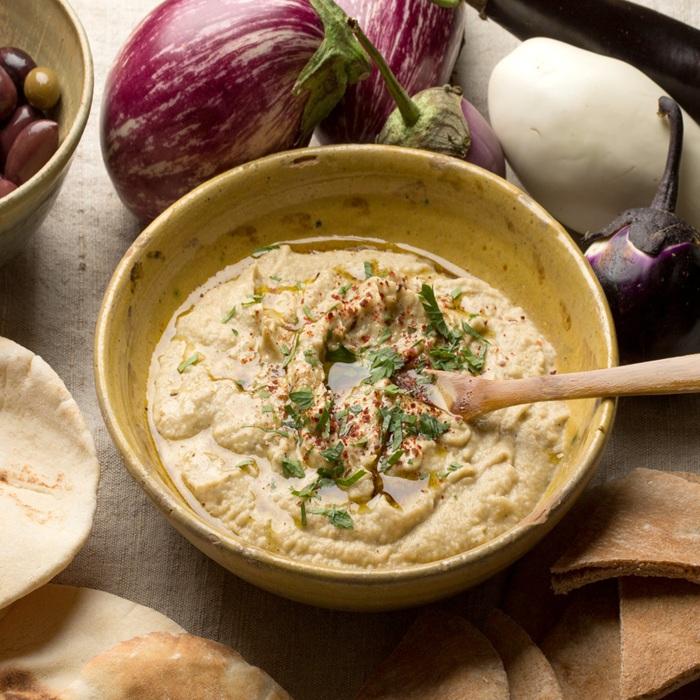 Smoked aubergine purée recipe