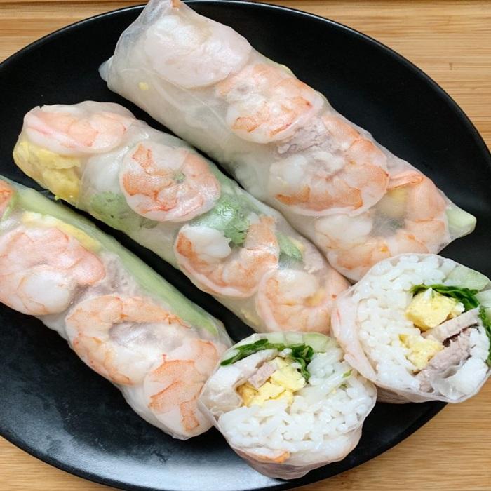 Vietnamese prawn spiralized rolls recipe