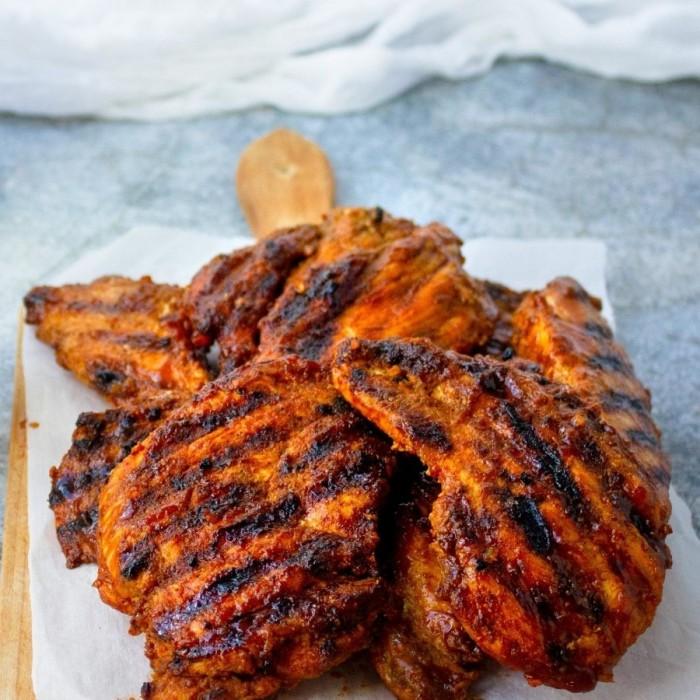 Spiced smoky barbecued chicken recipe