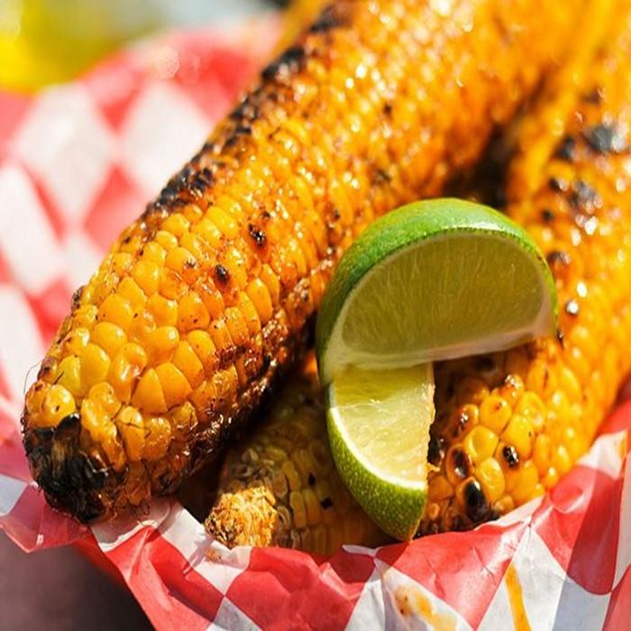 Corn on the cob with lime, green chilli and coconut butter recipe