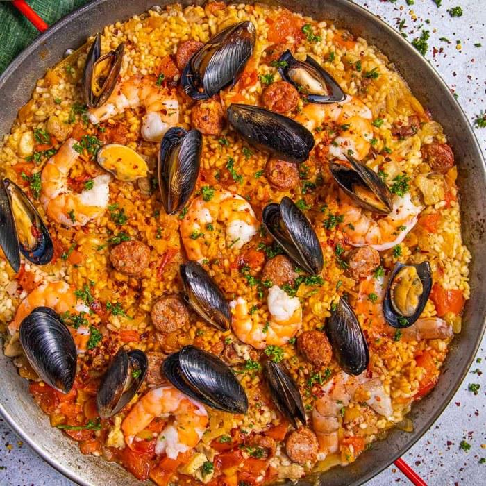 Spanish seafood rice recipe