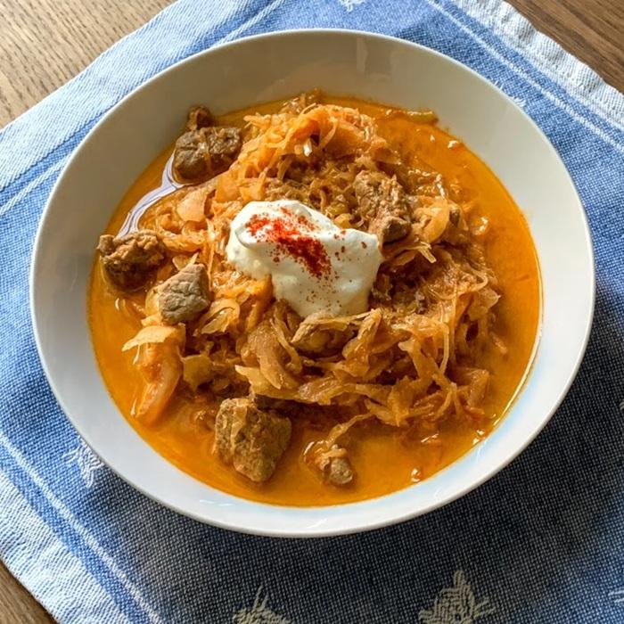 Pork & sauerkraut goulash recipe