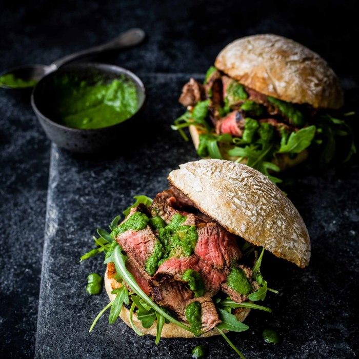 Portuguese prego with green piri-piri recipe