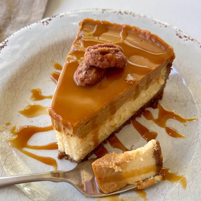 Dulce de Leche Cheesecake with a Maria Cookie Crust. recipe