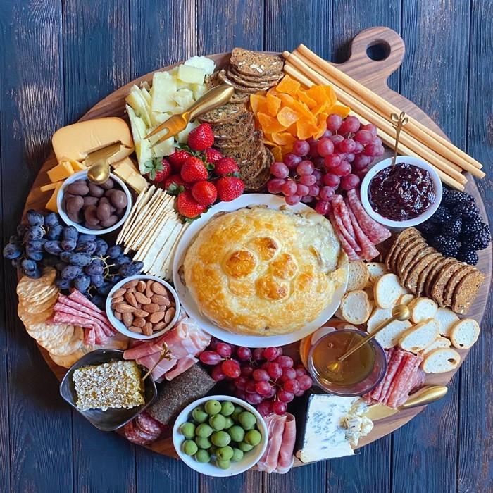 Baked brie with sorrel jam recipe