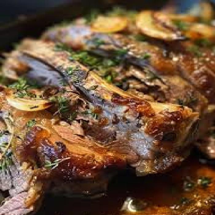 Slow-roast lamb with cinnamon, fennel & citrus recipe