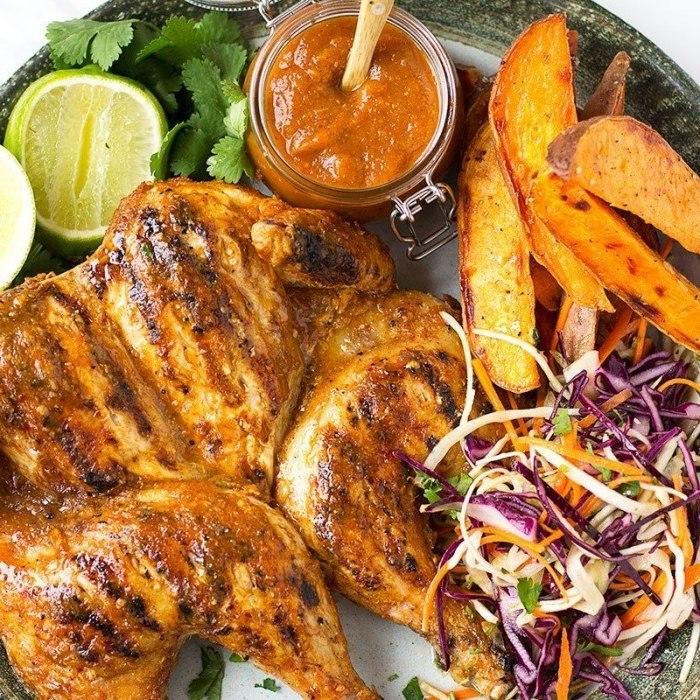 Piri-piri chicken and slaw recipe