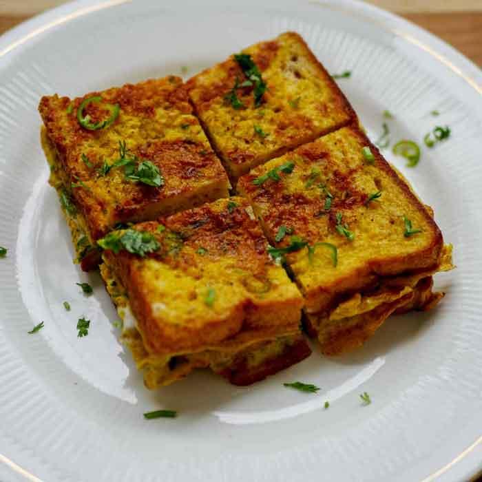 Bread omelette recipe