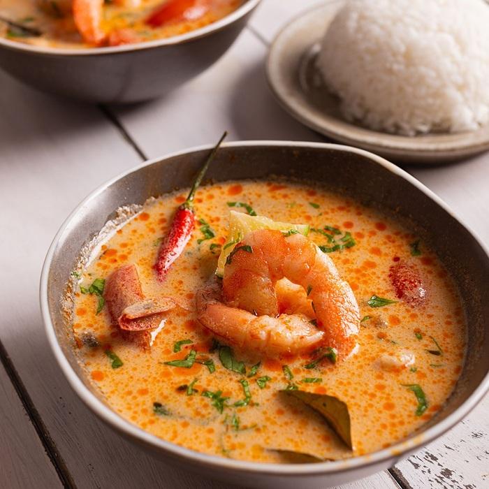 Tom yum soup with prawns recipe