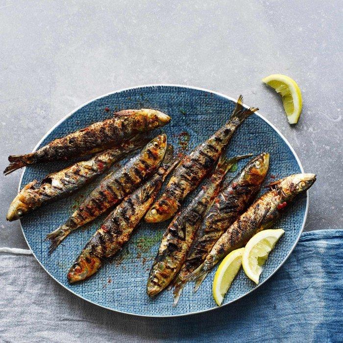 Grilled Portuguese sardines recipe