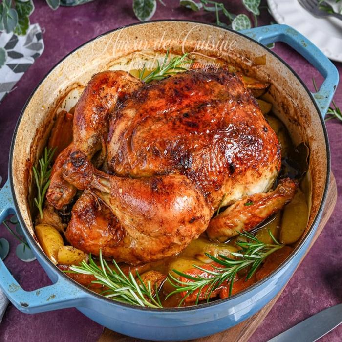 Poulet Roti a l'Algerienne (Algerian Roast Chicken) recipe