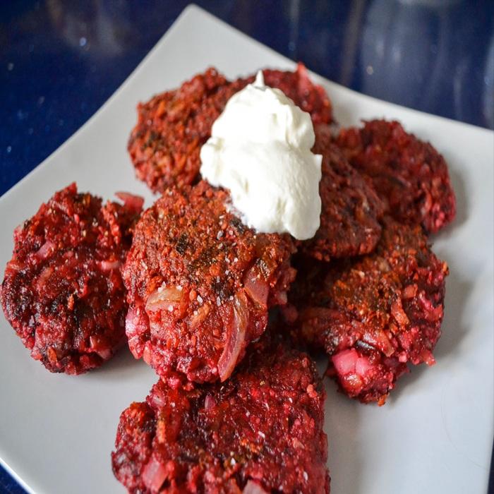 Beetroot latkes recipe