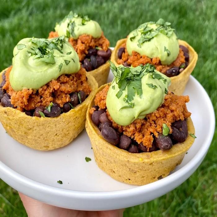 Stuffed plantain cups recipe