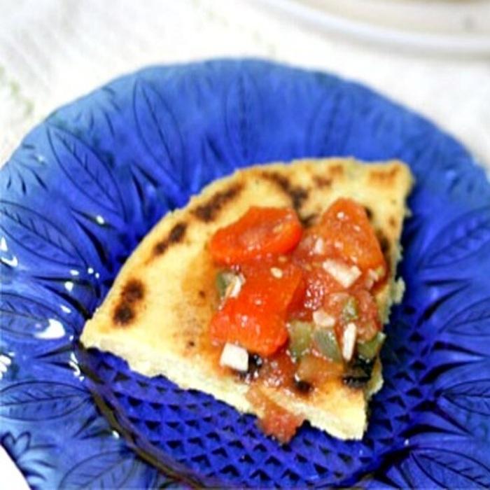 Algerian Bouzgene Berber Bread with Roasted Pepper Sauce recipe