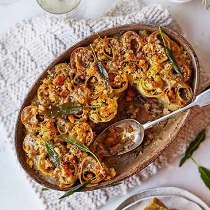 Mushroom & Chestnut Rotolo recipe