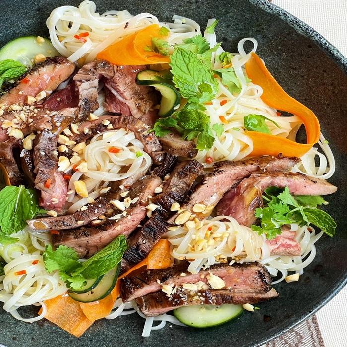 Steak & Vietnamese noodle salad recipe