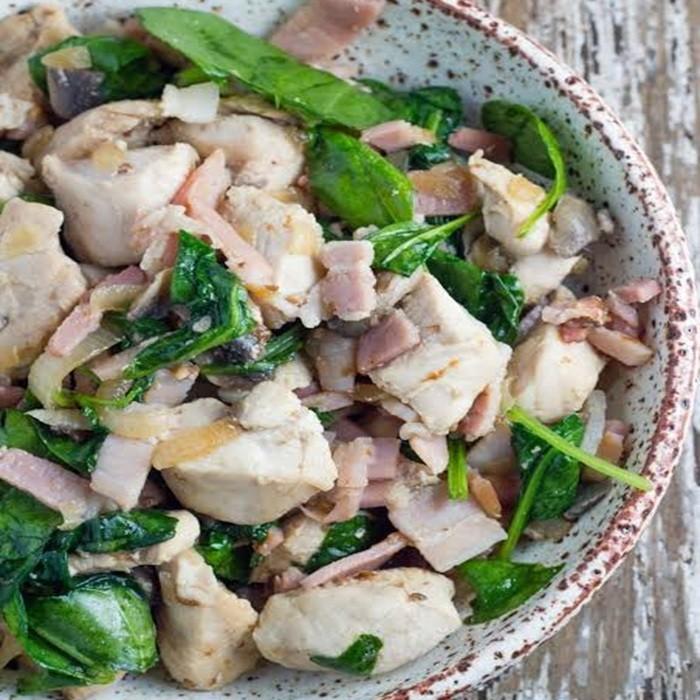 Chicken Salad With Mushrooms and Bacon recipe