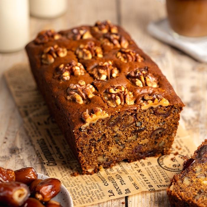 Walnut, date & honey cake recipe