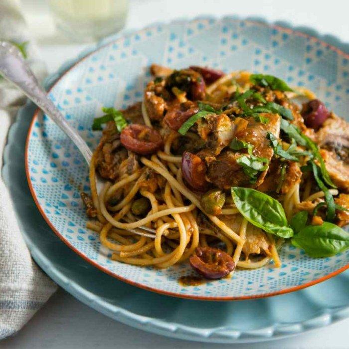 Pilchard puttanesca recipe