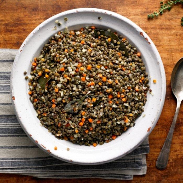 French Lentils With Garlic and Thyme recipe