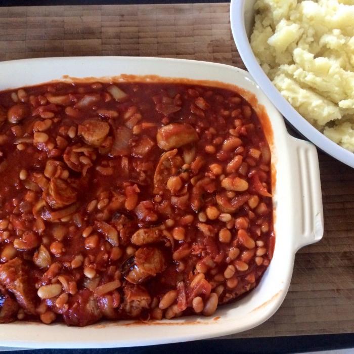 Bean & Sausage Hotpot recipe