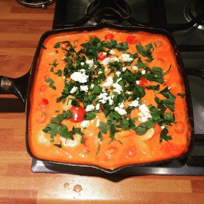 Garides Saganaki recipe