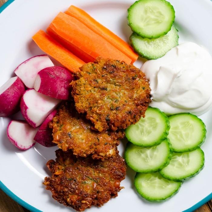 Carrot and Bean Fritters recipe
