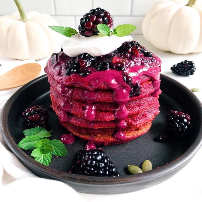 Beetroot pancakes recipe