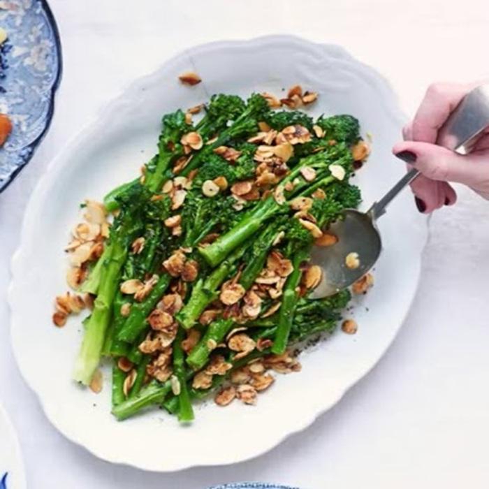 Purple sprouting broccoli tempura with nuoc cham recipe