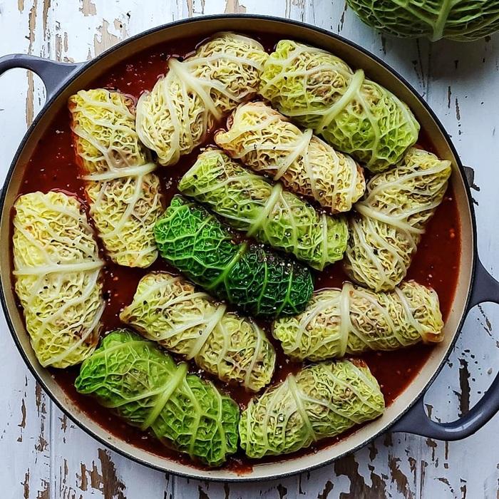 Braised stuffed cabbage recipe